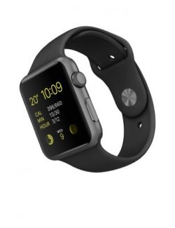 [ Refurbished ] Apple Watch Sport MJ3T2FD/A 42mm Band Grau/Schwarz für 314,95 € inkl. Versand [ Idealo 369,-€ ] @ Favorio
