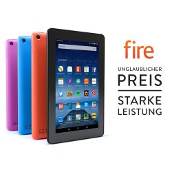 Amazon: Fire Tablet (2015) 17,7 cm (7 Zoll) Display, WLAN, 8 GB jetzt für nur 49,99 Euro statt 59,99 Euro