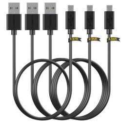 Amazon: Luxebell Premium Micro USB 2.0 Kabel (3er Pack: 120cm 90cm 60cm) mit Gutschein für nur 4,99 Euro statt 8,99 Euro