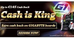 Auf GIGABYTE-Mainboards inkl. Intel CPU bis zu 145€ Cashback, z.B. auf das GA-X99-Ultra Gaming Mainboard