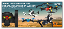 Bis zu 100€ Cashback für Parrot Drohnen bei Saturn