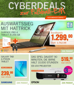 Die Cyberdeals zur EM – Alle Deals zum Idealo Best-Preis @Cyberport z.B. Libratone AirPlay / Bluetooth Lautsprecher für 99 € (248,24 € Idealo)