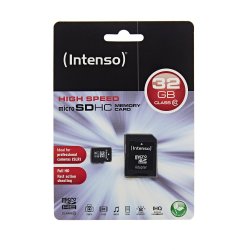 Intenso Micro SDHC 32GB Class 10 Speicherkarte inkl. SD-Adapter für 5,99 € (8,99 € Idealo) @Amazon (Plus-Produkt)