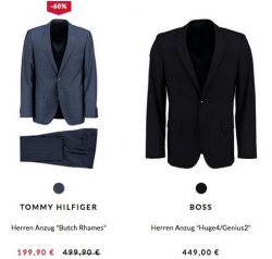 Marken-Anzüge stark reduziert, z.B. von Tommy Hilfiger für nur 199,90€ inkl. Versand @engelhorn.de