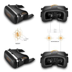 RIVERSONG Neueste VR Headset 2016 3D Virtual Reality Brille für Smartphones mit Gutscheincode für 16,99 € statt 23,99 € @Amazon
