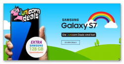 Sparhandy Junicorn Deals : z.B Samsung Galaxy S7 + Allnet Flat + 1Gb Datenvolumen für 19,48 € mtl. + 149€ Zuzahlung