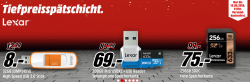 Speichermedien in der Tiefpreisspätschicht @Media Markt z.B. LEXAR P20 USB-Stick 128 GB für 59 € (71,54 € Idealo)