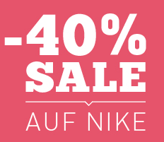 40% Rabatt auf alle Nike Artikel (versandkostenfrei) + 5 € Gutscheincode mit 10 € MBW @Mysportswear