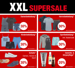 Galeria Kaufhof: XXL Super Sale mit bis zu 30% Extrarabatt auf bereits reduzierte Artikel + 11% Gutschein für alles (auch gültig für den Sale)