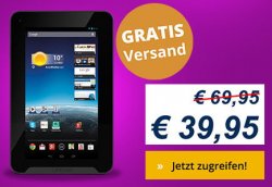 LIFETAB E7316 MD 98282 7 Zoll Tablet PC (B-Ware) mit Gutscheincode für 39,95 € statt 69,95 € (59,99 € Idealo ebenfalls B-Ware) @Medion