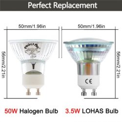 LOHAS GU10 LED Lampe, 3.5W Ersatz für 50W,10er Pack statt für 32,99€ für nur 22,99€ dank Gutschein @Amazon