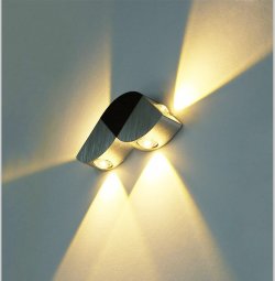 4W LED Designer Wandleuchte Warmweiß für 5,99 €  (12,82 € Idealo)