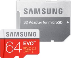 Amazon und Mediamarkt: Samsung Speicherkarte MicroSDXC 64GB EVO Plus für nur 14 Euro statt 19,78 Euro bei Idealo