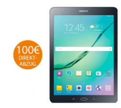 Bis zu 150 € Sofortrabatt auf Samsung Galaxy Tablets @Saturn z.B. SAMSUNG Galaxy Tab S2 9.7 Zoll 32 GB Android 6.0 für 309 € (384 € Idealo)