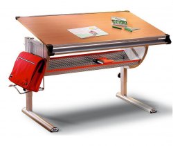 Kinder-Schreibtisch THORE Metall/Buche Dekor für 83,94 € (152,52 € Idealo) @MyToys