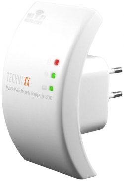 Technaxx WiFi Wireless-N Repeater-300 WPS für 9,99 € (42,48 € Idealo) @Notebooksbilliger