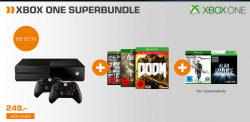 Xbox One 500GB + Quantum Break + Alan Wake + GTA 5 + Doom + Fallout 4 + 2. Controller für 249 € (390,62 € Idealo)