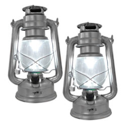 2x Rustikale Laterne Hurricane III Retro Lampe 15 LEDs inkl. Batterien Heitech für 17,99€ [idealo 21,78€] @ebay