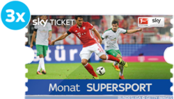 Das Sky Supersport Monatsticket 3 Monate für nur 14,99 Euro mtl. statt 29,99 Euro mtl.