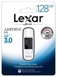 Lexar 128GB JumpDrive S75 USB 3.0 Flash Drive Memory Stick für 19 € (+1,99€ Versand) (26,99 € Idealo) @mediamarkt