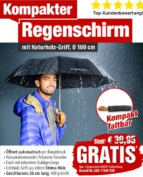 @pearl: Automatik Regenschirm für 0,-€ dazubestellen oder einzeln mit Versandkosten 4,90€