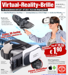 @pearl: Virtual-Reality 3D Brille für nur 1,90€ (zzg.Versand)