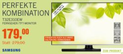 Samsung T32E310EW TV+Monitor 80cm (32 Zoll) LED 16:9 Full-HD für 179 € (229 € Idealo) @Cyberport