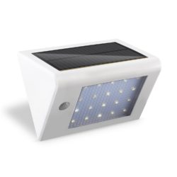 20 LEDs Solarleuchte mit Bewegungsmelder in Weiß oder Schwarz ab 13,56€ @Amazon
