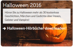 40 Hörbücher kostenlos im Halloween Special bei vorleser.net downloaden