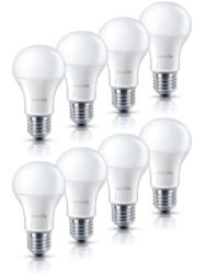 8er Pack Philips LED Lampe E27, 9 Watt ersetzt 60W warmweiß für 23,99€ inkl. Versand [idealo 32€] @ebay