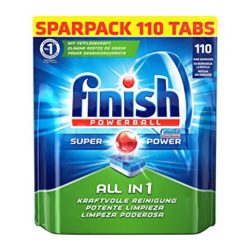 Amazon:  Finish All in 1 Sparpack Regular (110 Tabs) ab 10,49 € [ Idealo 30,08 € ]