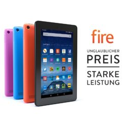 Amazon: Fire-Tablet 17,7 cm (7 Zoll) Display WLAN 8 GB für nur 49,99 Euro statt 59,99 Euro (auch auf die anderen 10 Euro Rabatt)
