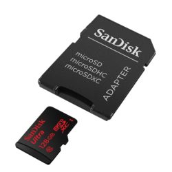 Amazon: SanDisk Ultra Android microSDXC 128GB Class 10 Speicherkarte + SD-Adapter FFP für nur 33 Euro statt 41,99 Euro bei Idealo