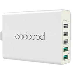 dodocool Quick Charge 3.0 USB Ladegerät mit 5 Ports 60W Schnellladegerät für 18,99 € statt 22,99 € dank Gutschein-Code @Amazon