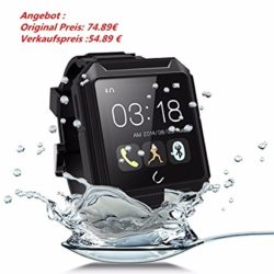 ELEGIANT UTerra 1,6 Zoll,Bluetooth 4.0,64MB,IP68 Smartwatch für 10,99€ [idealo 22,89€] @Amazon