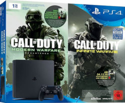 Entertainment Weekend Deals @Saturn z.B. PlayStation 4 1TB Slim + Call Of Duty: Modern Warfare + Infinite Warfare für 299 € (353,95 € Idealo)