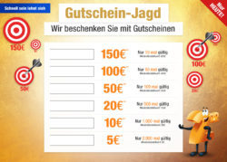 Nur heute Gutschein-Jagd @Plus – Bis zu 150 € Rabatt mit verschiedenen Gutscheinen