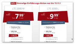 o2: Premiumsim Allnet Flat + 2 GB LTE + EU Flat + monatlich kündbar für 7,99 € oder mit 3 GB LTE für 9,99€ mtl.