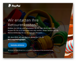 PayPal erstattet Retourenkosten für bis zu 6 Retouren je max. 25,-€