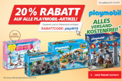 Real: Nur heute 20% Rabatt auf alle Playmobil Artikel mit Gutschein (Adventskalender schon ab 10,40 Euro)