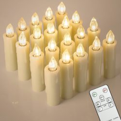 Amazon: 20er LED Echtwachs Kerzen mit Timer, Fernbedienung und Batterien statt 41,99 € für 33,59 € dank 20% Rabatt