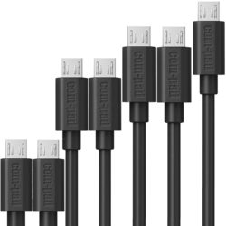 Amazon: COM-PAD 7x Micro-USB Daten- Schnell-Ladekabel Set 7x Kabel Schwarz mit Gutschein für nur 6 Euro statt 19,97 Euro