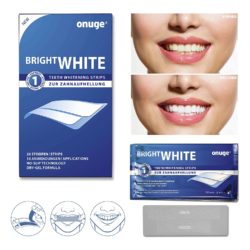 Amazon: onuge Bright White-Strips 28 Bleaching-Stripes zur Zahnaufhellung mit Gutschein kostenlos statt 15,99 Euro