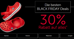 Black Friday Sale bei Crocs – 30% Rabatt auf alles und keine Versandkosten