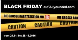 Black Friday Sale bei AllYouNeed am 23.11.2017, z.B. Apple TV (4. Gen.) mit 32GB für 139€ [idealo: 148€]