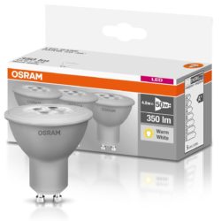 OSRAM LED-Reflektorlampe GU10 4,8W (50 Watt-Ersatz) 3er-Pack für 5,94 € (12,39 € Idealo) @Amazon