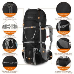 Amazon: TOMSHOO Rucksack 70 + 5 L Outdoor Sport Rucksack für nur 63.19€
