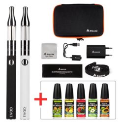 E-Zigaretten Set 2x EVOD Mini Protank mit 1100mah Akku + 5x Liquids mit Gutscheincode für 25,79 € statt 37,98 € (50,32 € Idealo) @Amazon