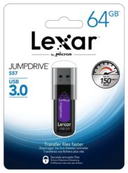 LEXAR JumpDrive S57 64GB USB 3.0 Stick für 10 € (20 € Idealo) @Media-Markt