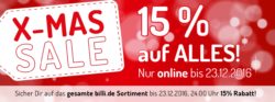 Möbelbilli: 15% Rabatt auf Alles – bis zum 23.12.2016